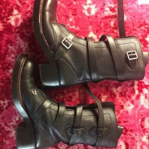 Coach moto/combat boot